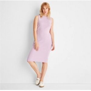 NWT Women's Side-Tie Midi Sweater Dress - Future Collective with Reese Blutstein